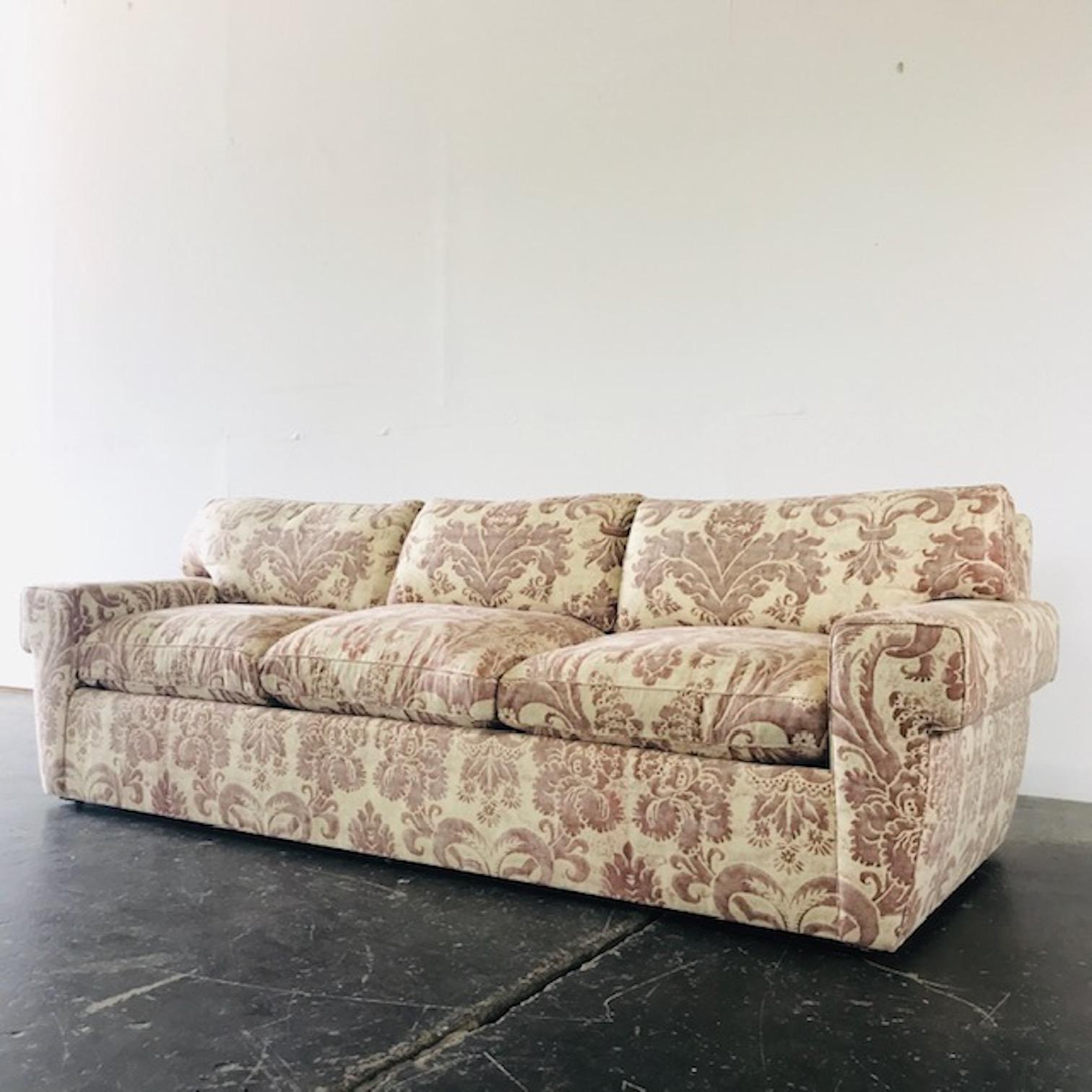 Woven Custom Fortuny Sofa, Two Available