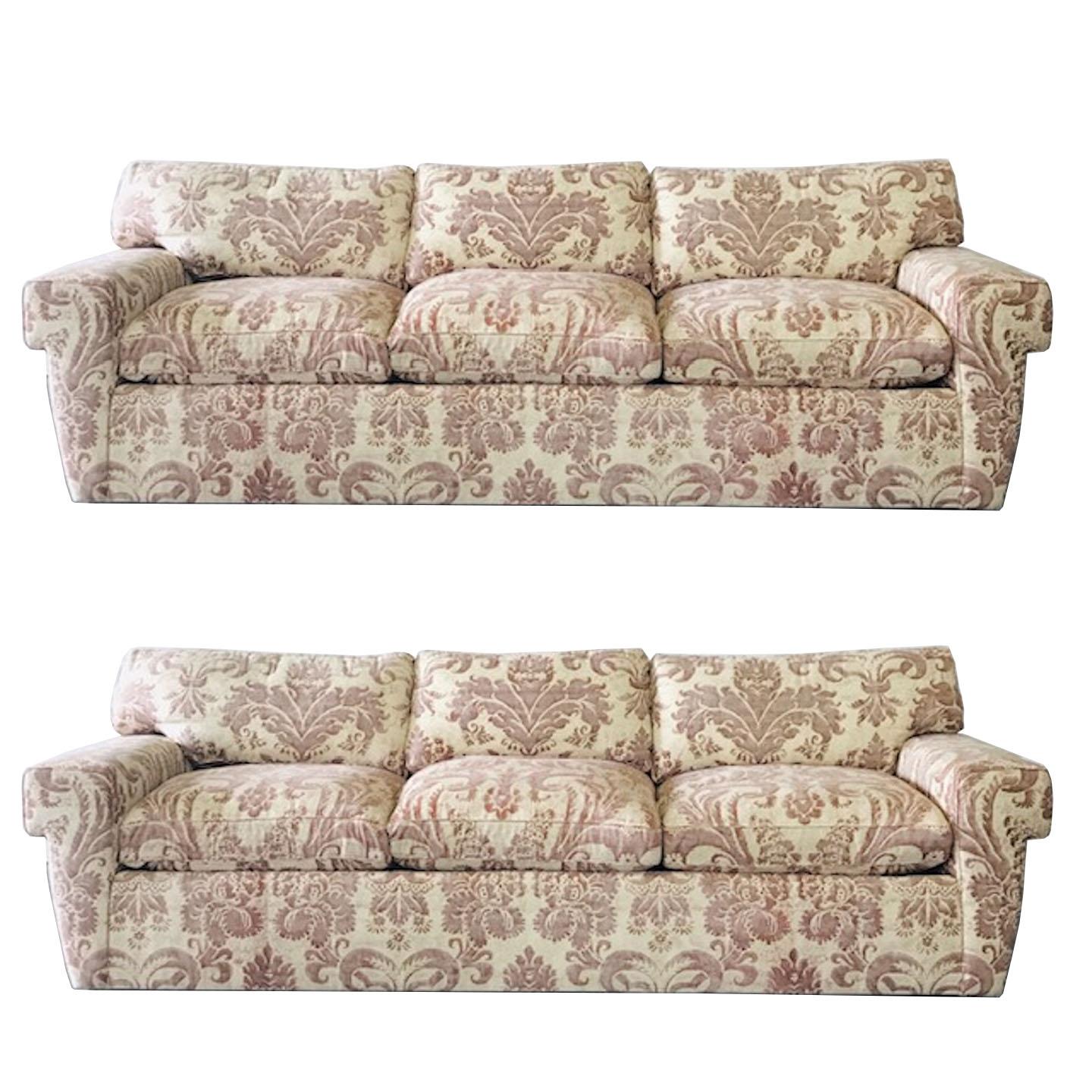 Custom Fortuny Sofa, Two Available