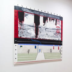 Benutzerdefinierte Rahmen große Leinwand abstrakte expressionistische Malerei