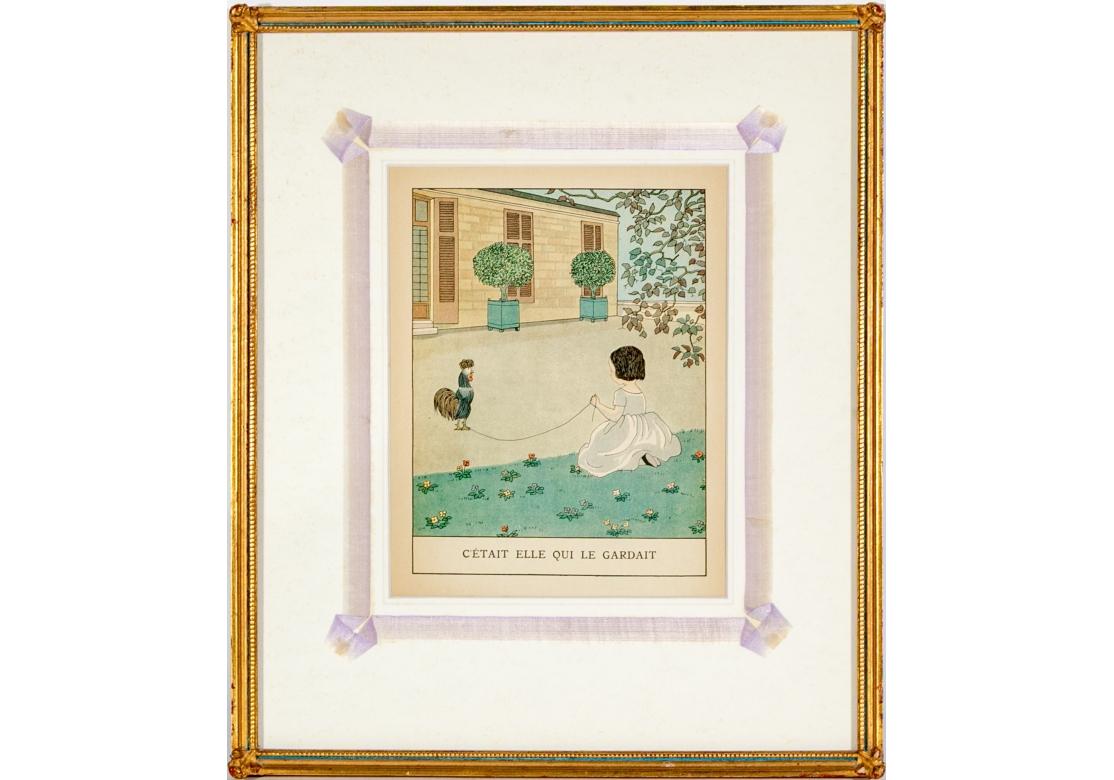 Verre Impressions françaises encadrées sur mesure de Les Malheurs De Sophie (Sophie's Misfortunes) en vente