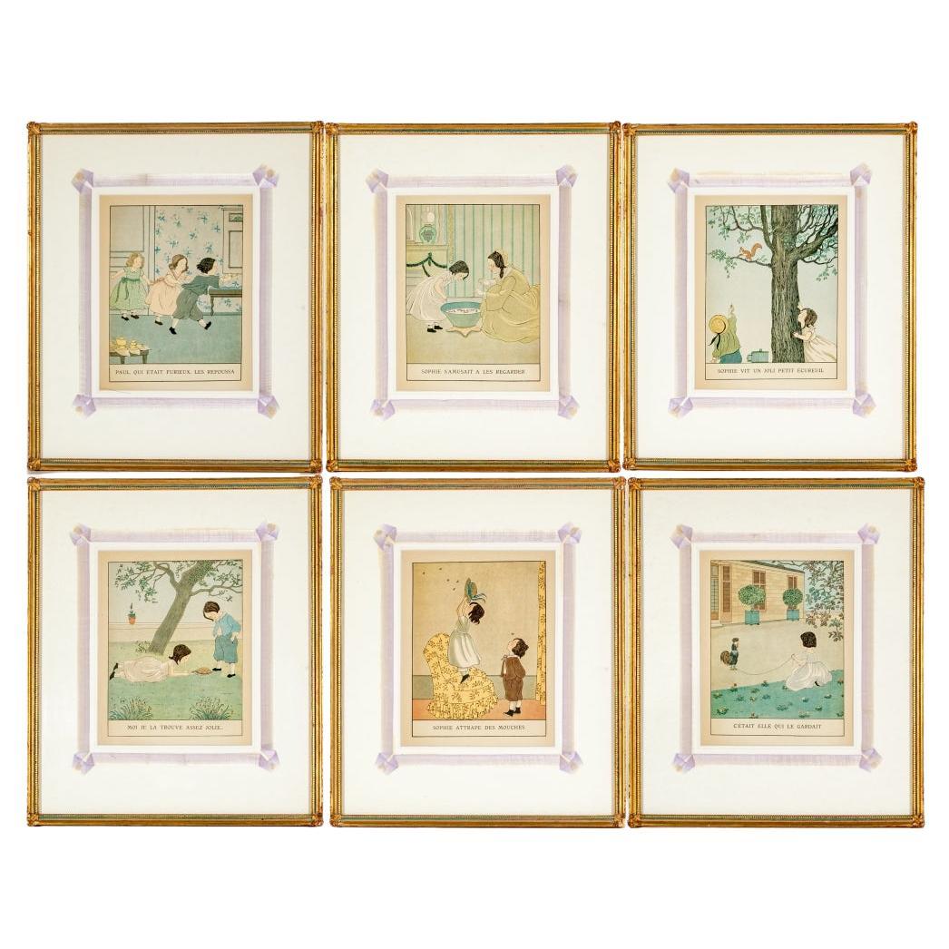 Impressions françaises encadrées sur mesure de Les Malheurs De Sophie (Sophie
s Misfortunes) en vente