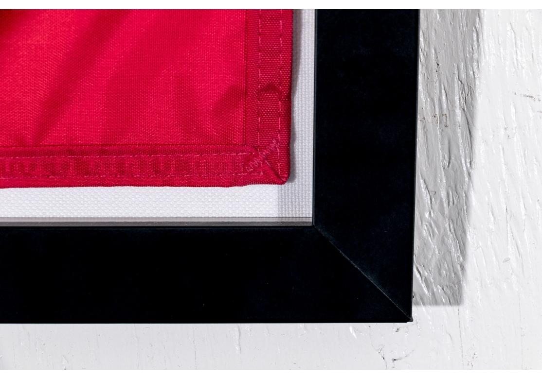 Classique américain Drapeau de la station de montagne Stratton encadré sur mesure en vente