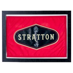 Used Custom Framed Stratton Mountain Resort Flag