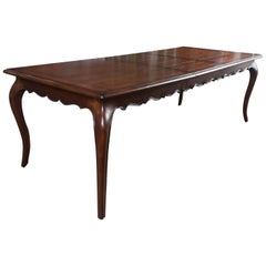 Custom French Cherry Farm Table with Leaf