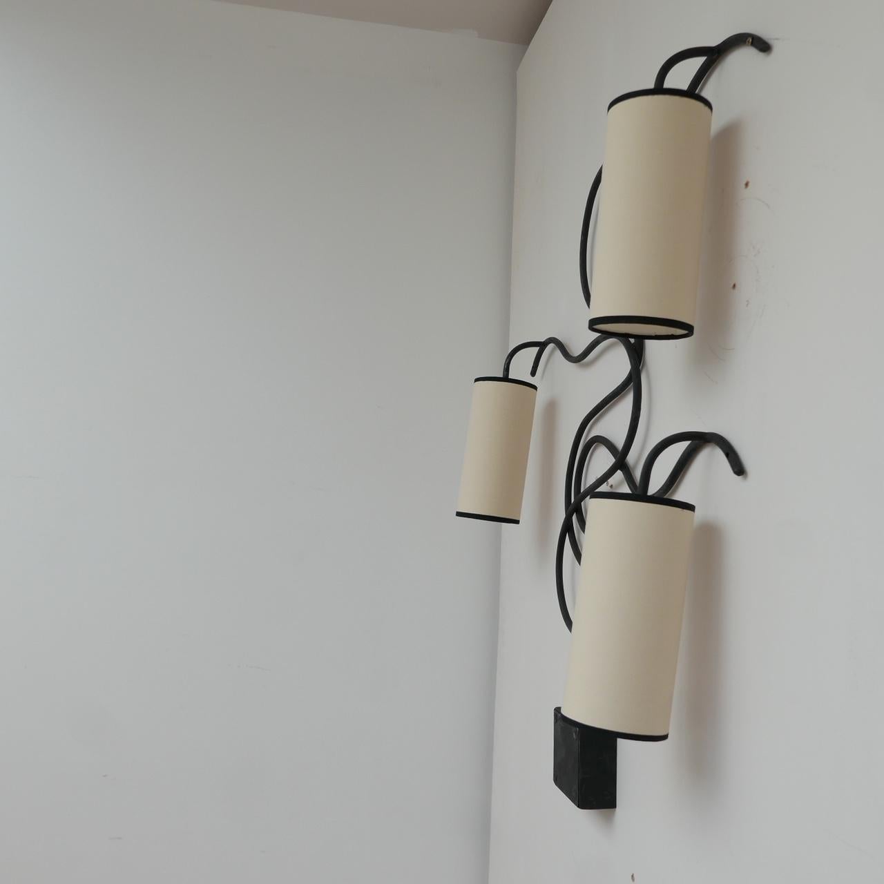 Custom French Wall Light in Manner of Jean Royère 4