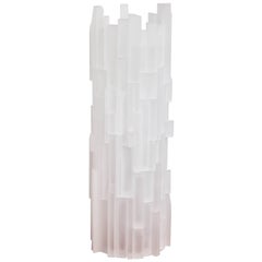 Frosted Acrylic Cylinder Table Lamp