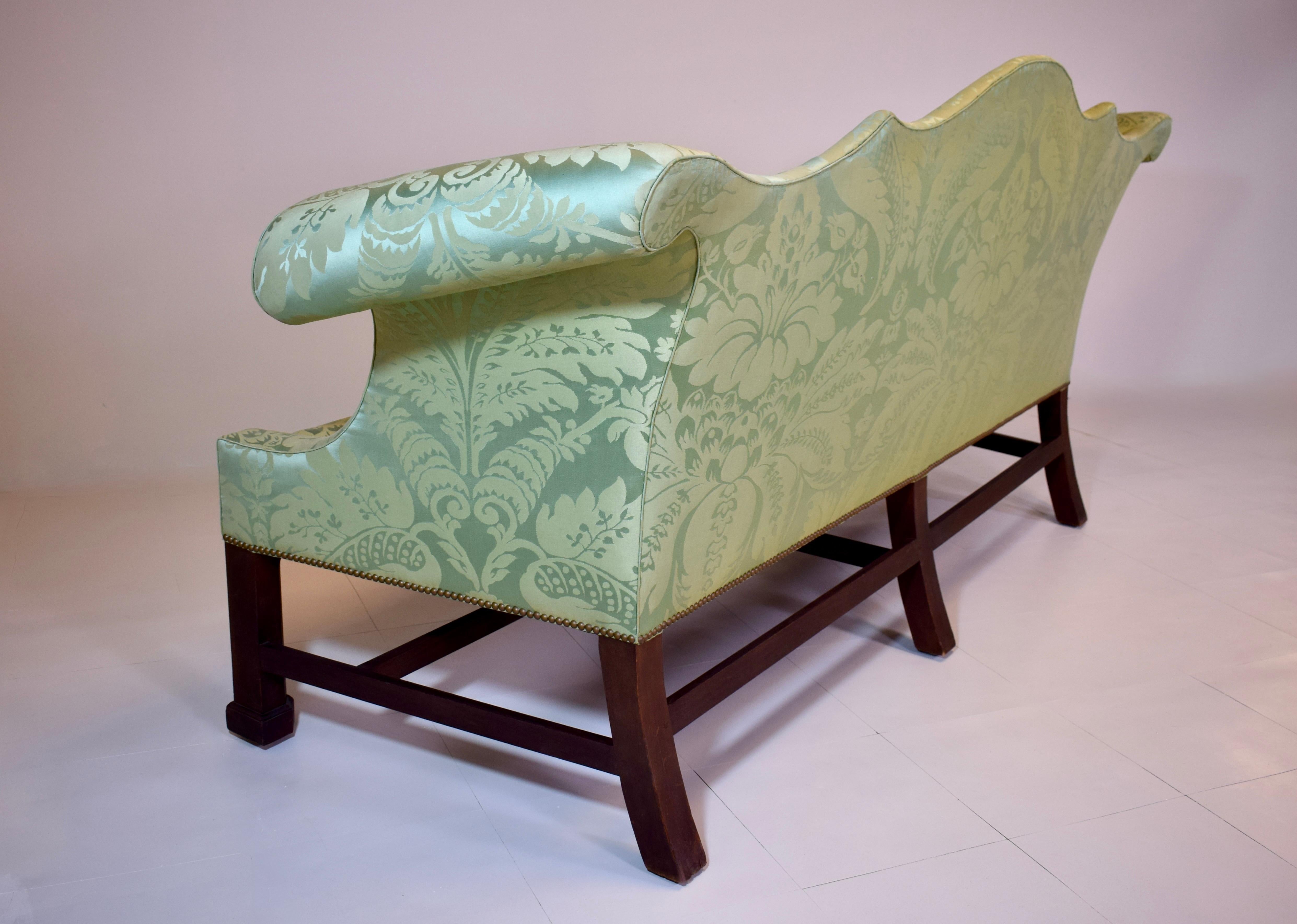 Custom George III Mahogany Sofa For Sale 5