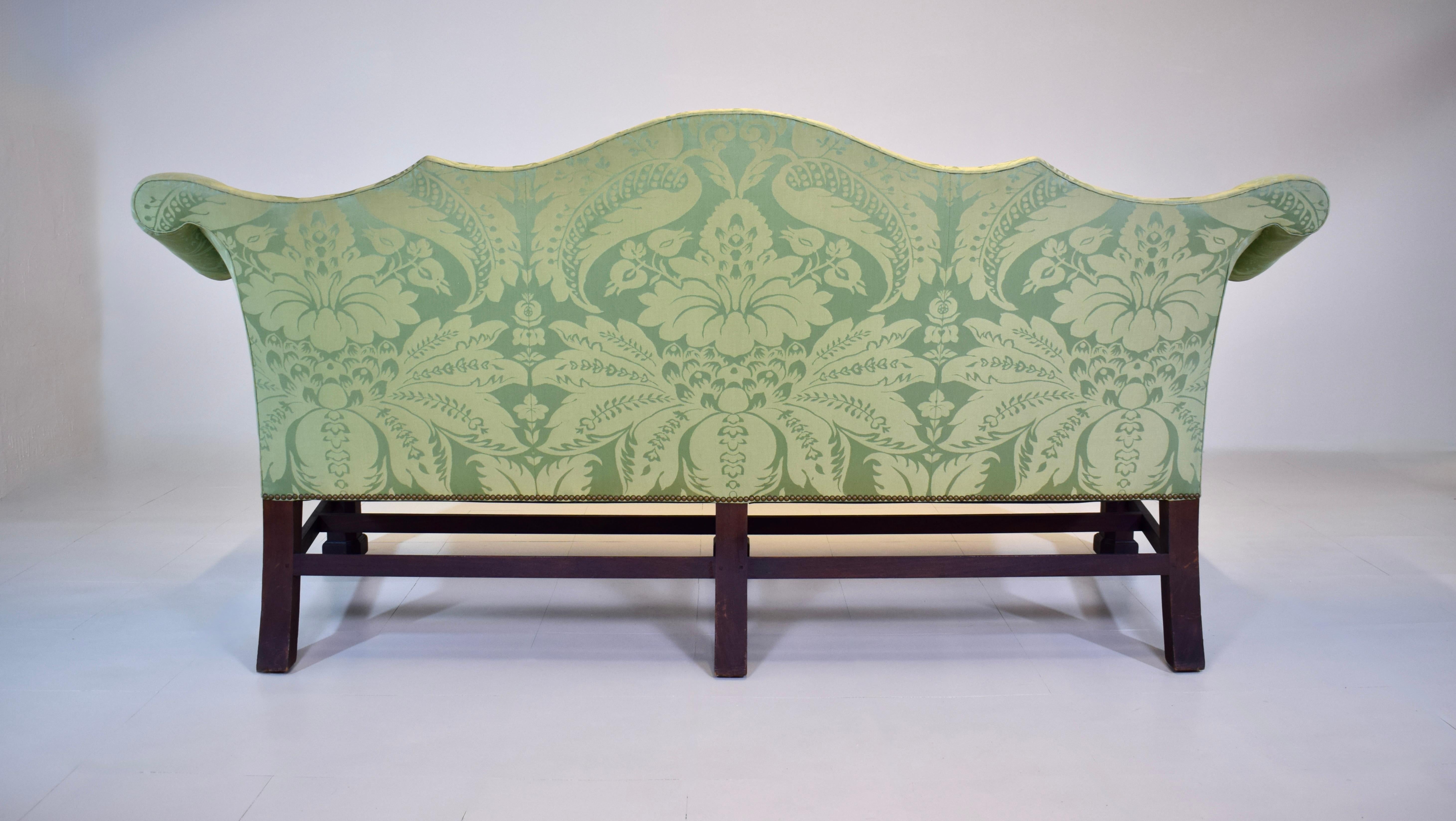 Custom George III Mahogany Sofa For Sale 9