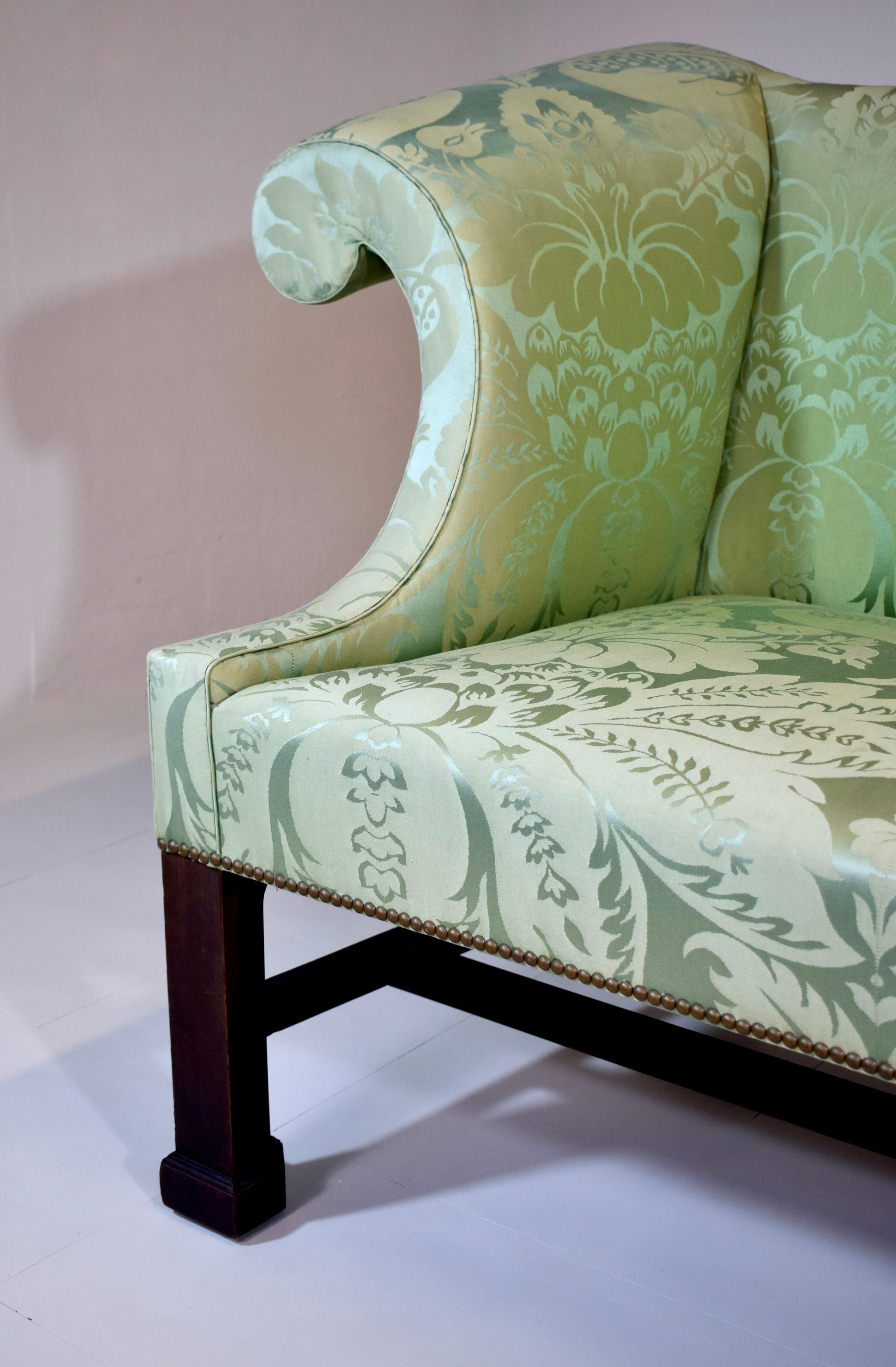 British Custom George III Mahogany Sofa For Sale
