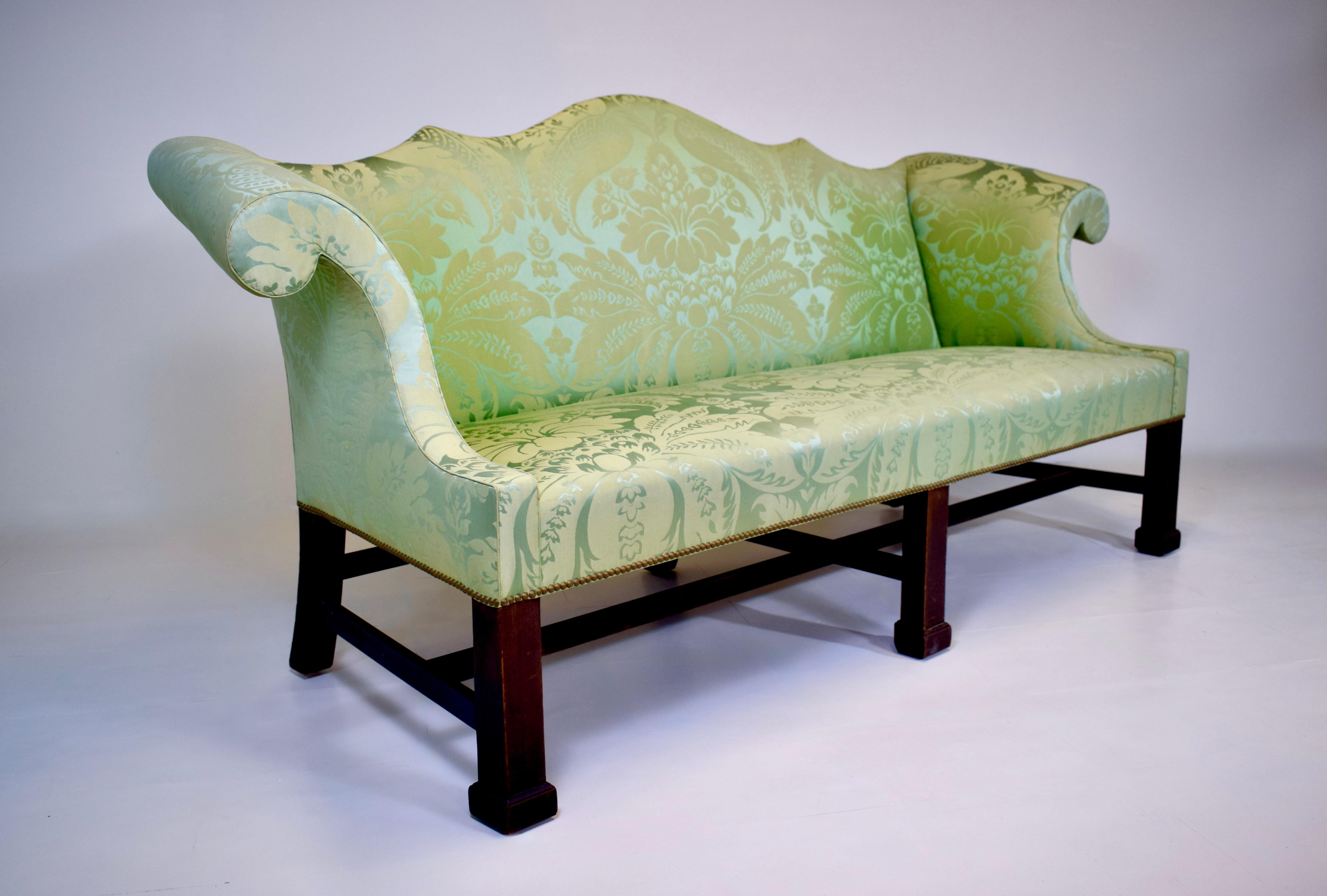 Custom George III Mahogany Sofa For Sale 1