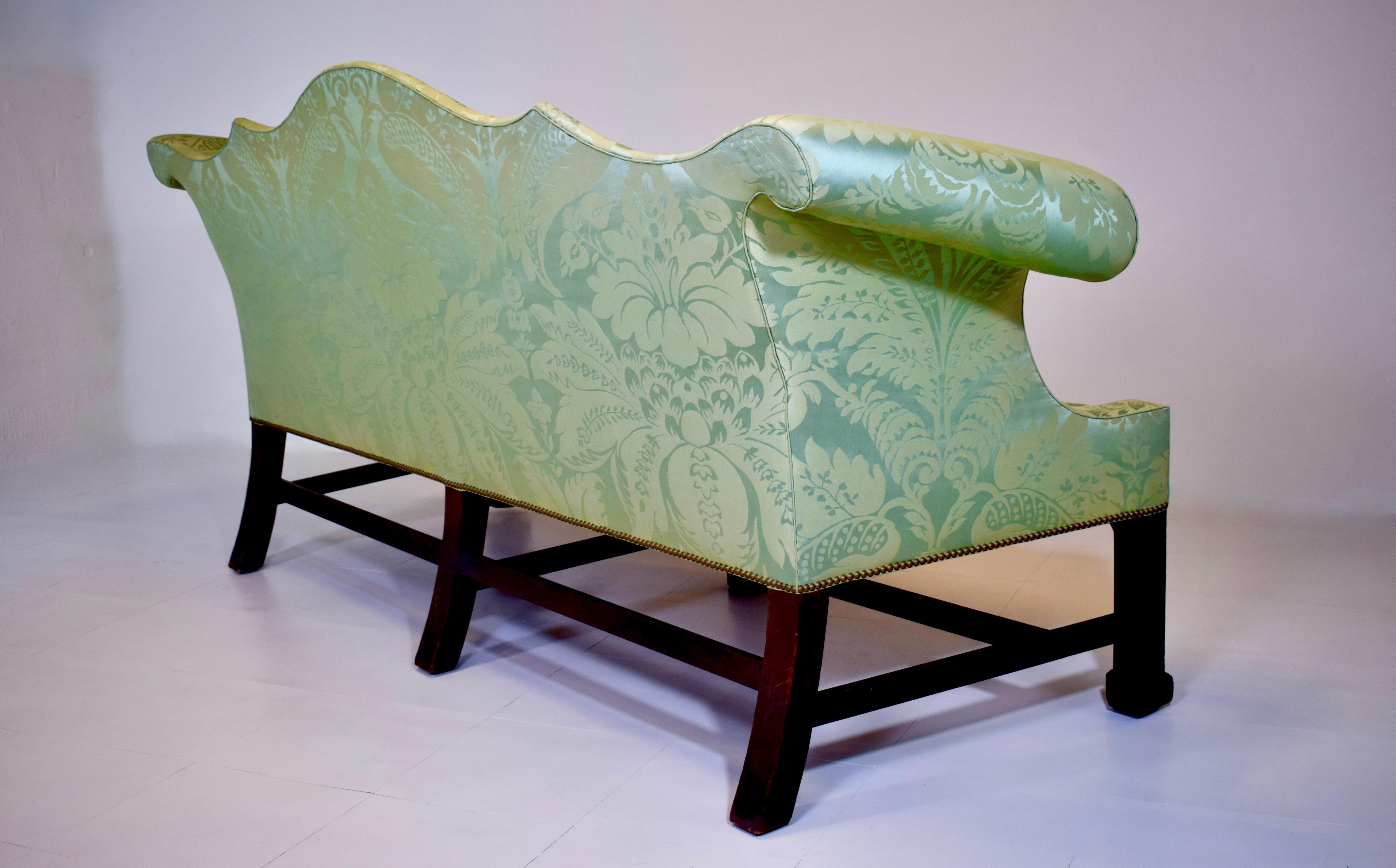Custom George III Mahogany Sofa For Sale 3
