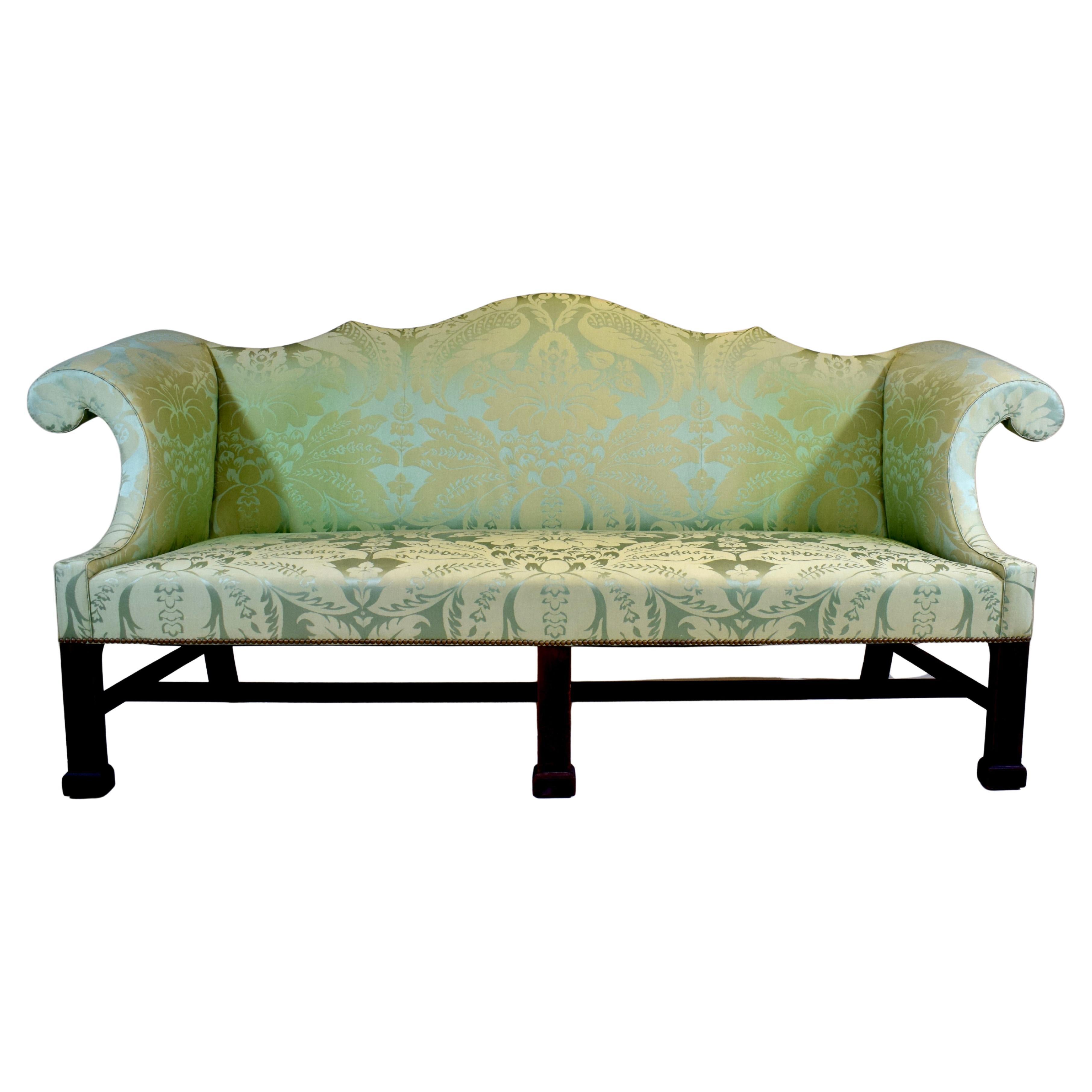 Custom George III Mahogany Sofa For Sale