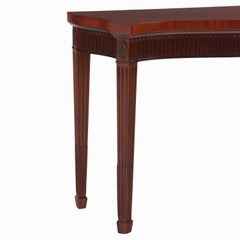 Custom Georgian-Style Mahogany Console Table, C. 1960.