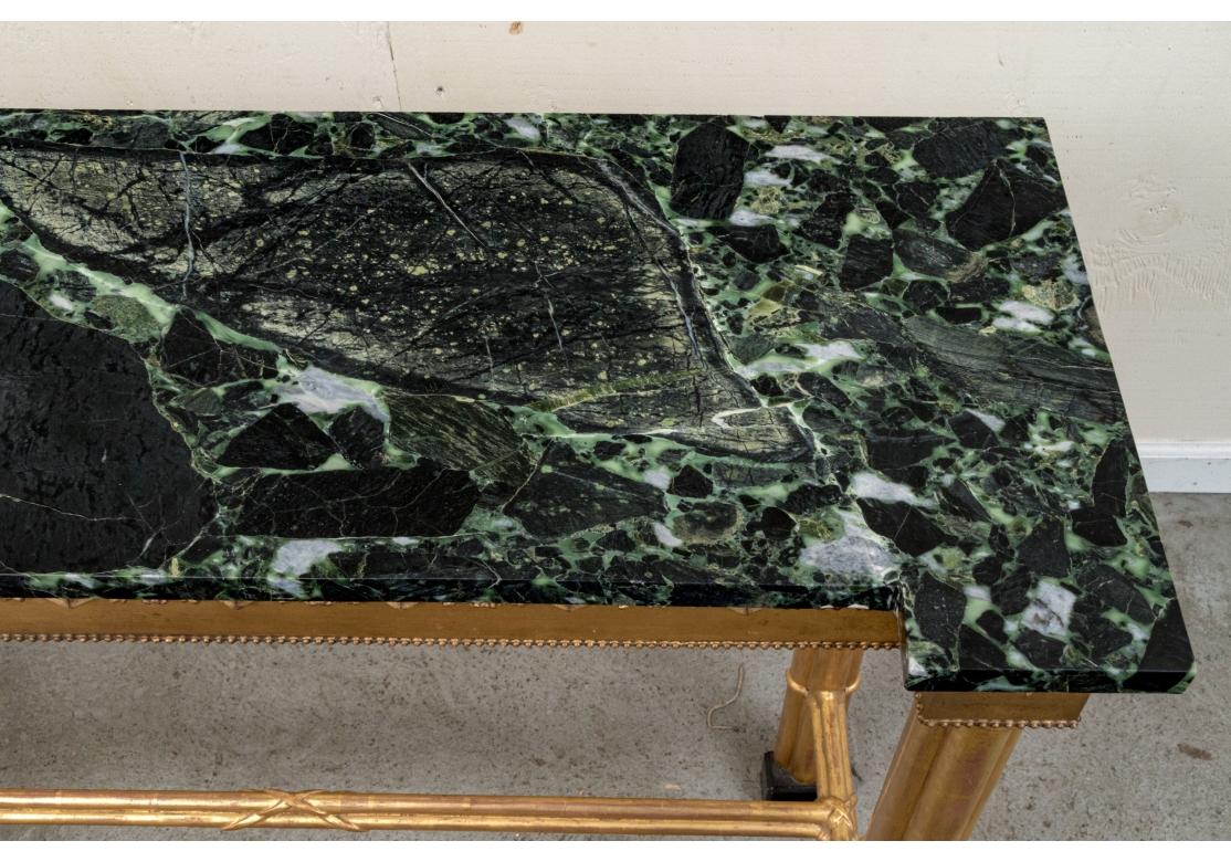 Custom Gilt Column Marble Top Console Table 2