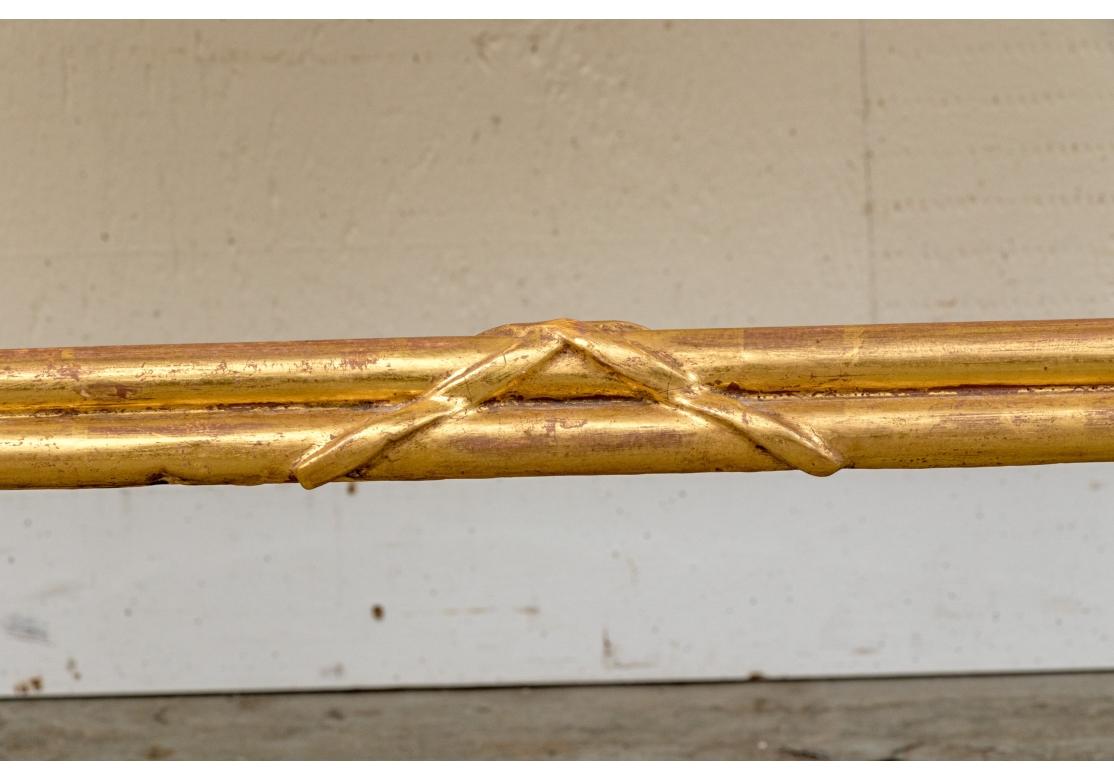 Custom Gilt Column Marble Top Console Table 4