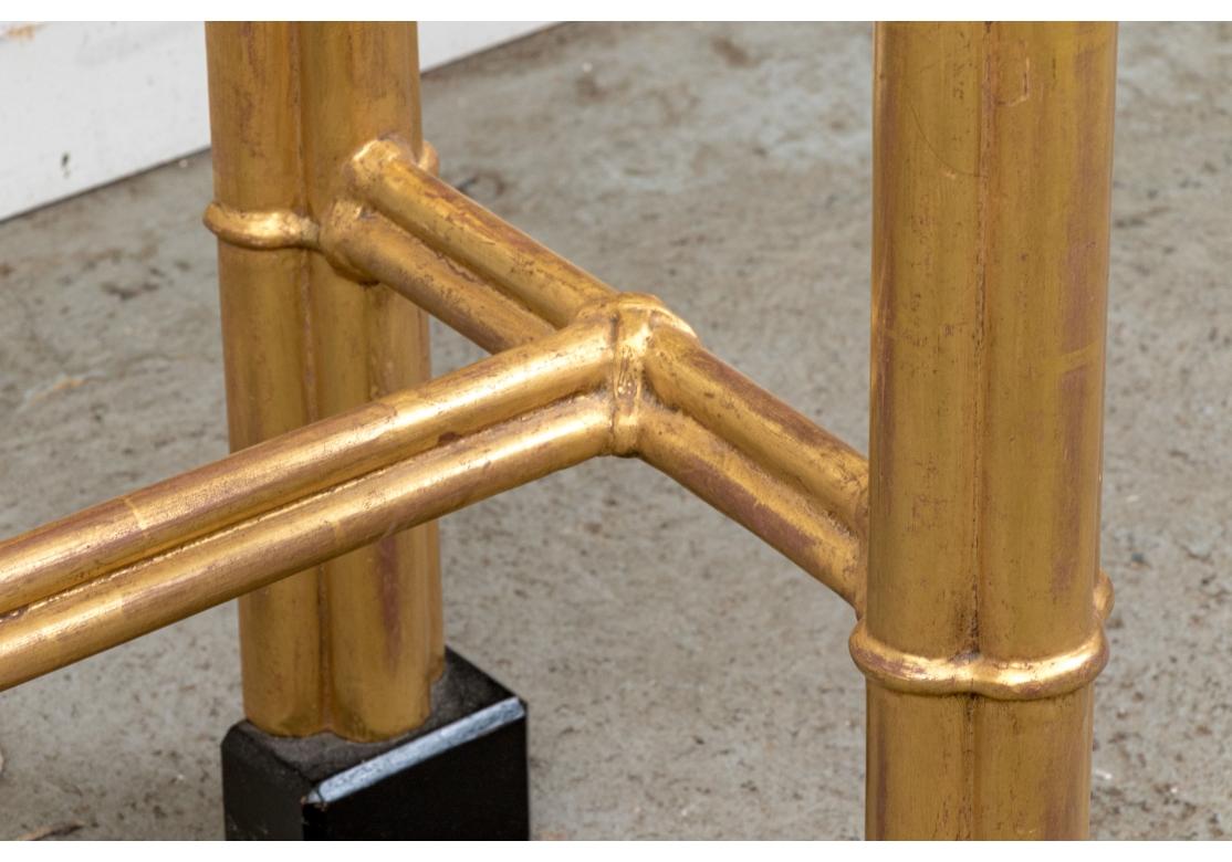 Custom Gilt Column Marble Top Console Table 5