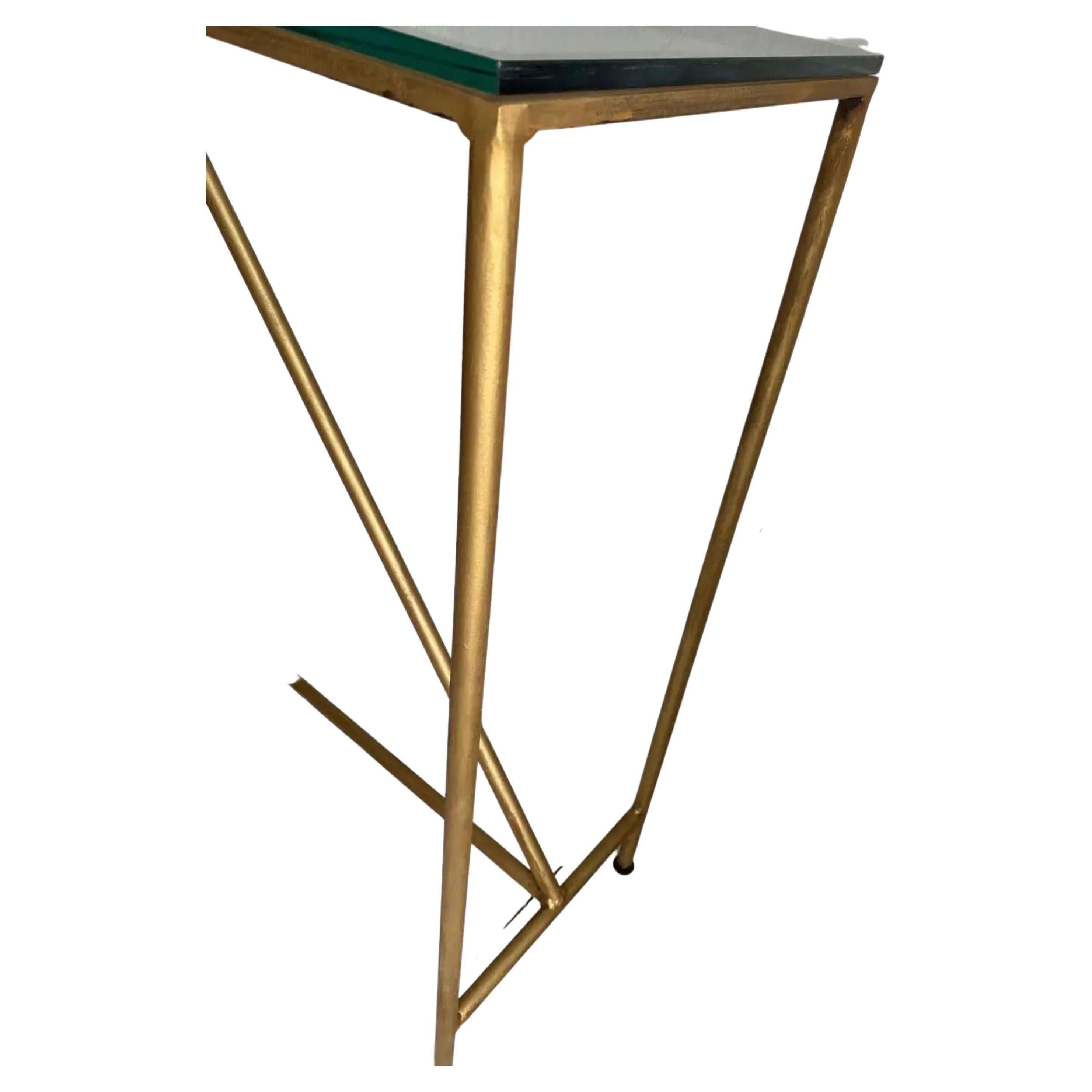 Neoclassical Custom Gilt Metal Iron Base Console Table, Desk, or Ding Table Base For Sale
