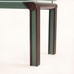 Unique Glass and Marble Art Deco Dining Table