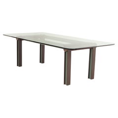 Unique Glass and Marble Art Deco Dining Table