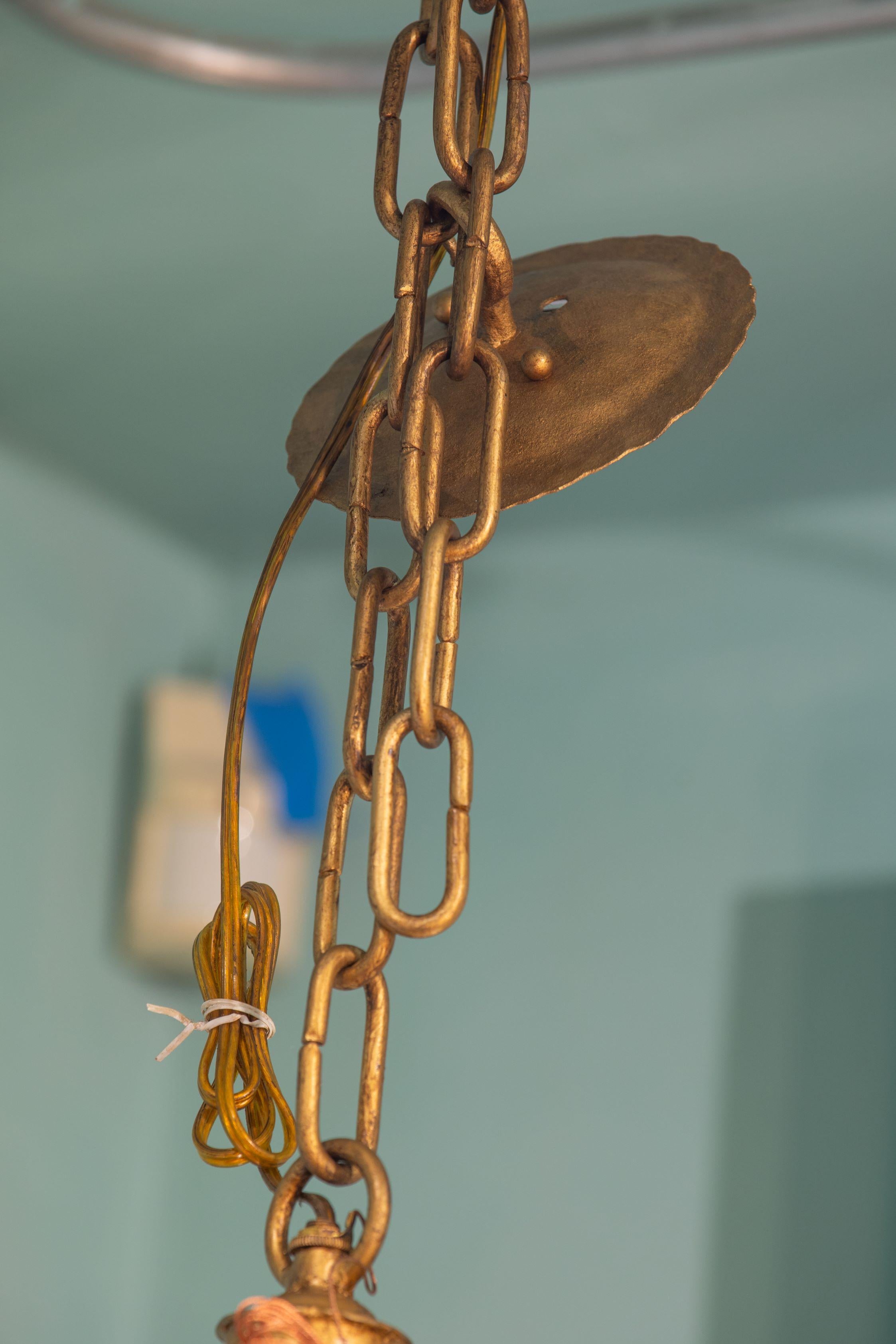 Individuelles Blattgold im Salvadori-Stil  Anhänger 