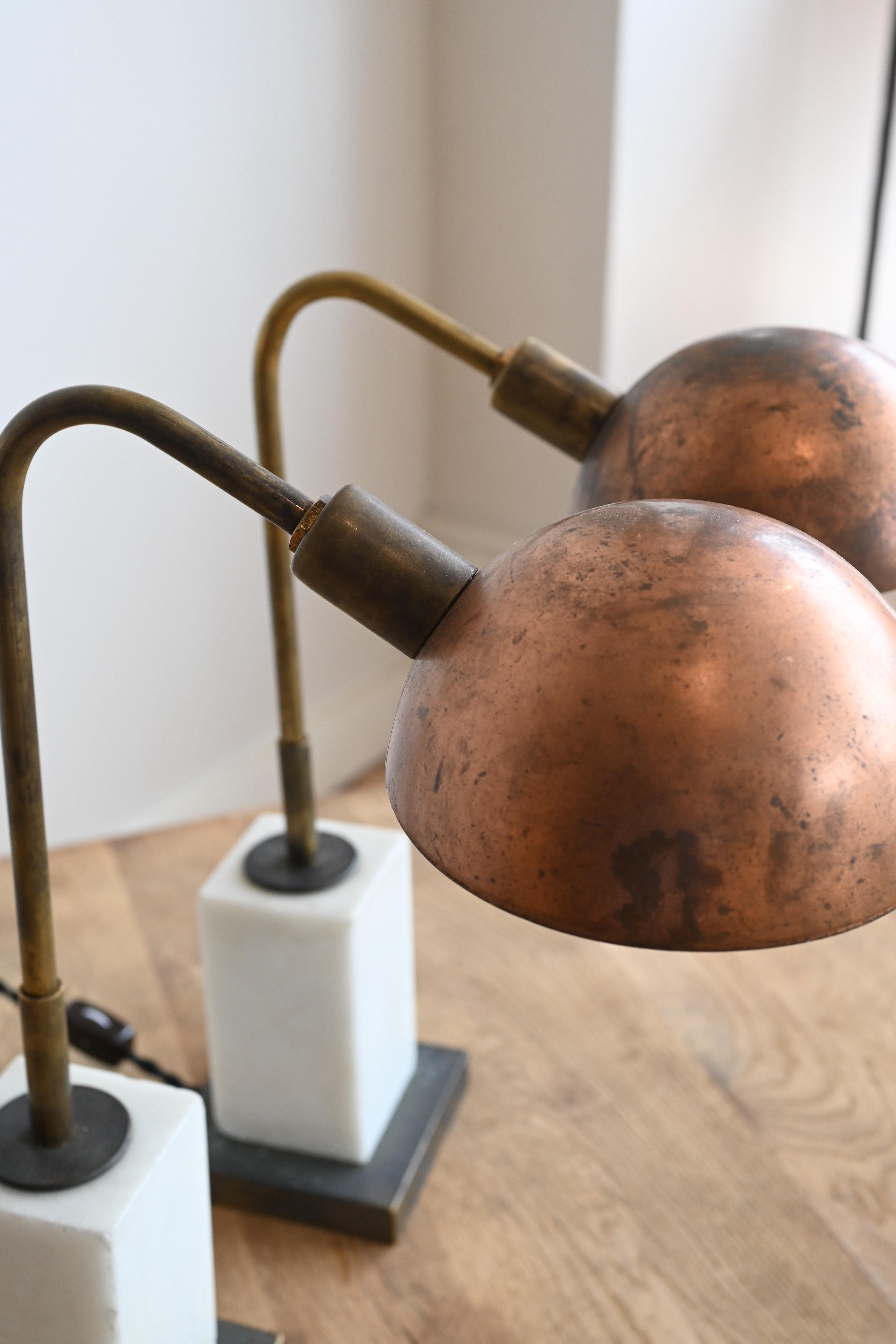Lampes de table à col de cygne personnalisées en vente 4