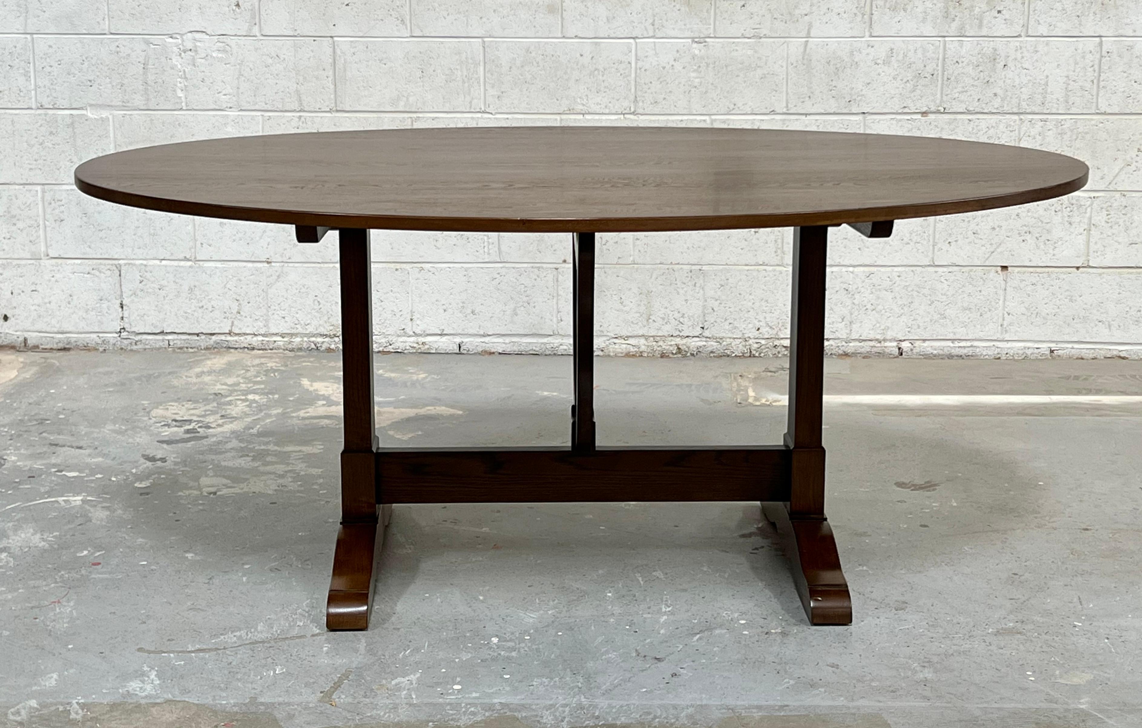 French Provincial Custom Greta Dining Table made from Walnut For Sale