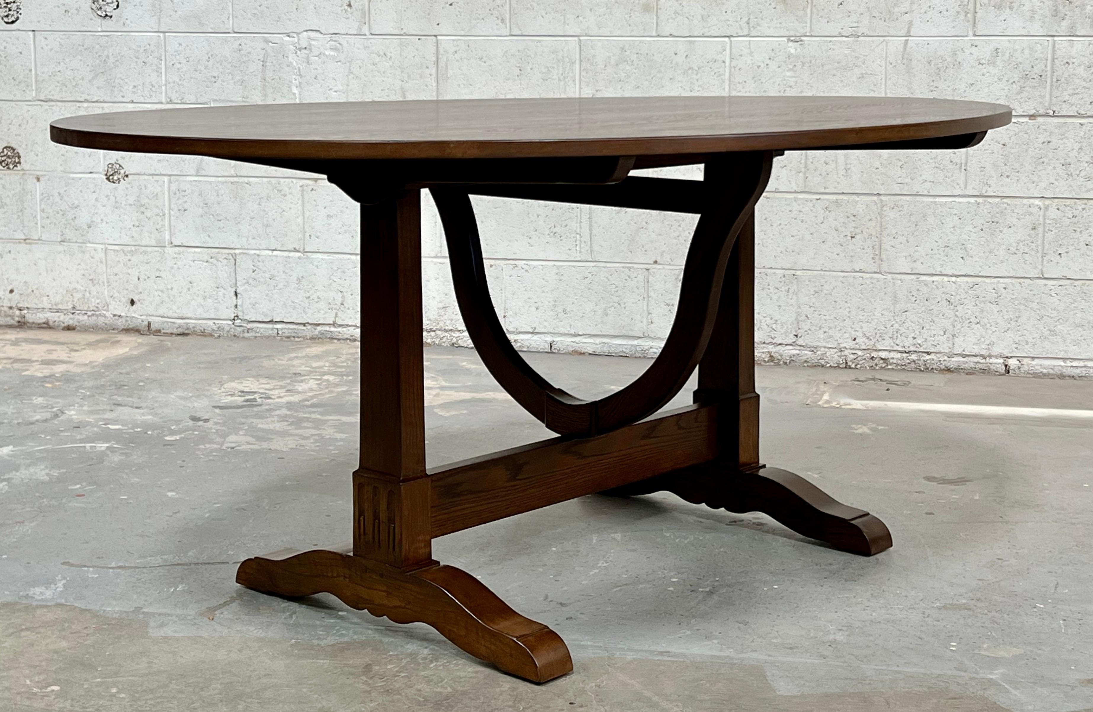 Contemporary Custom Greta Dining Table made from Walnut For Sale