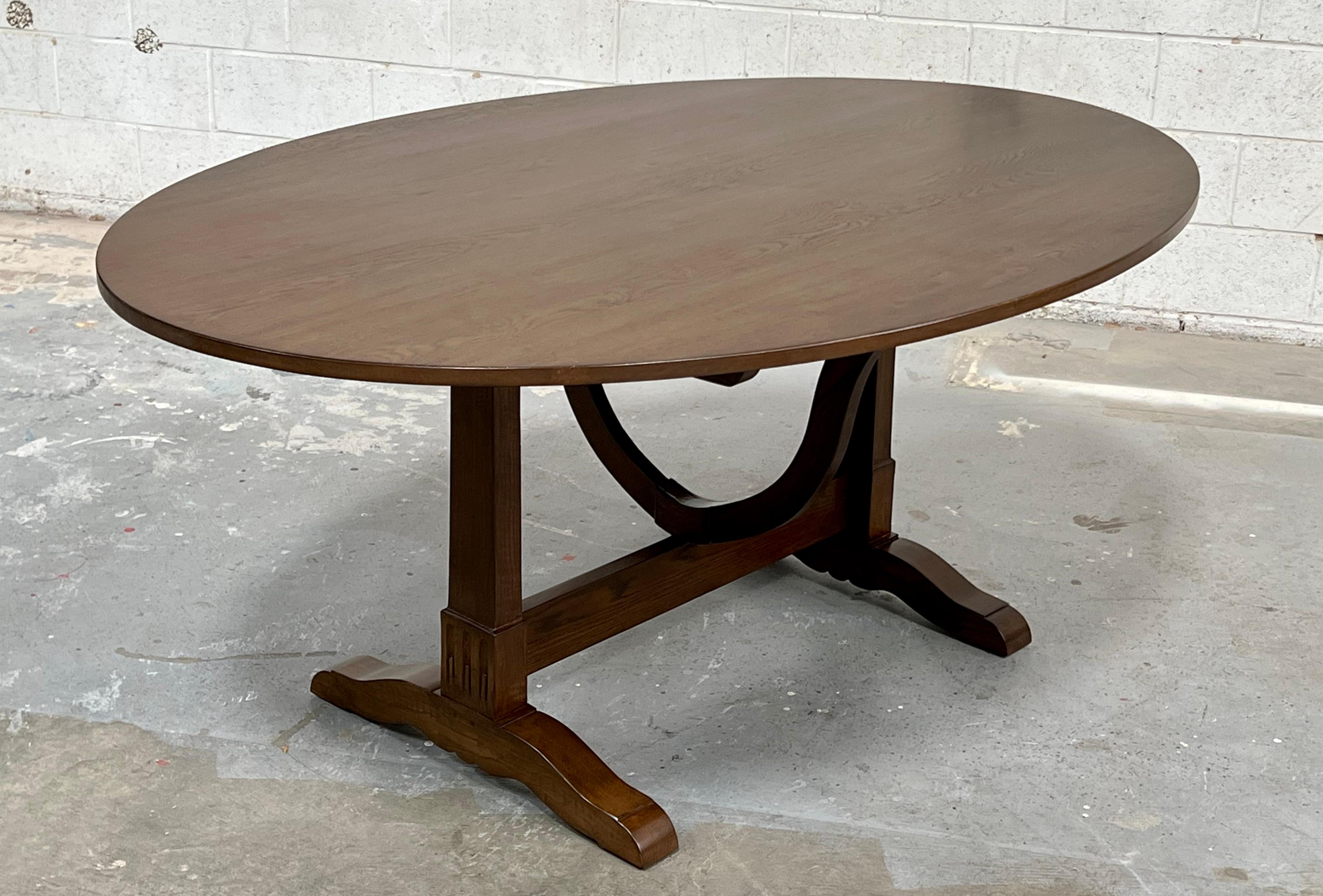 Custom Greta Dining Table made from Walnut For Sale 1