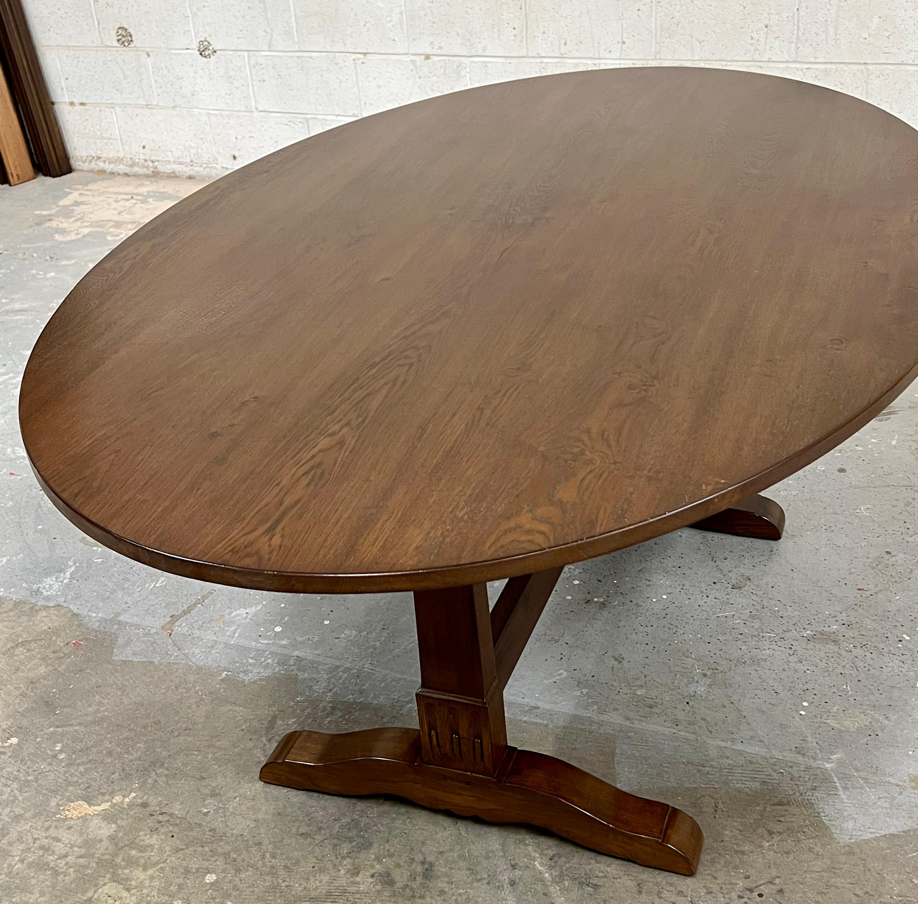 Custom Greta Dining Table made from Walnut For Sale 3