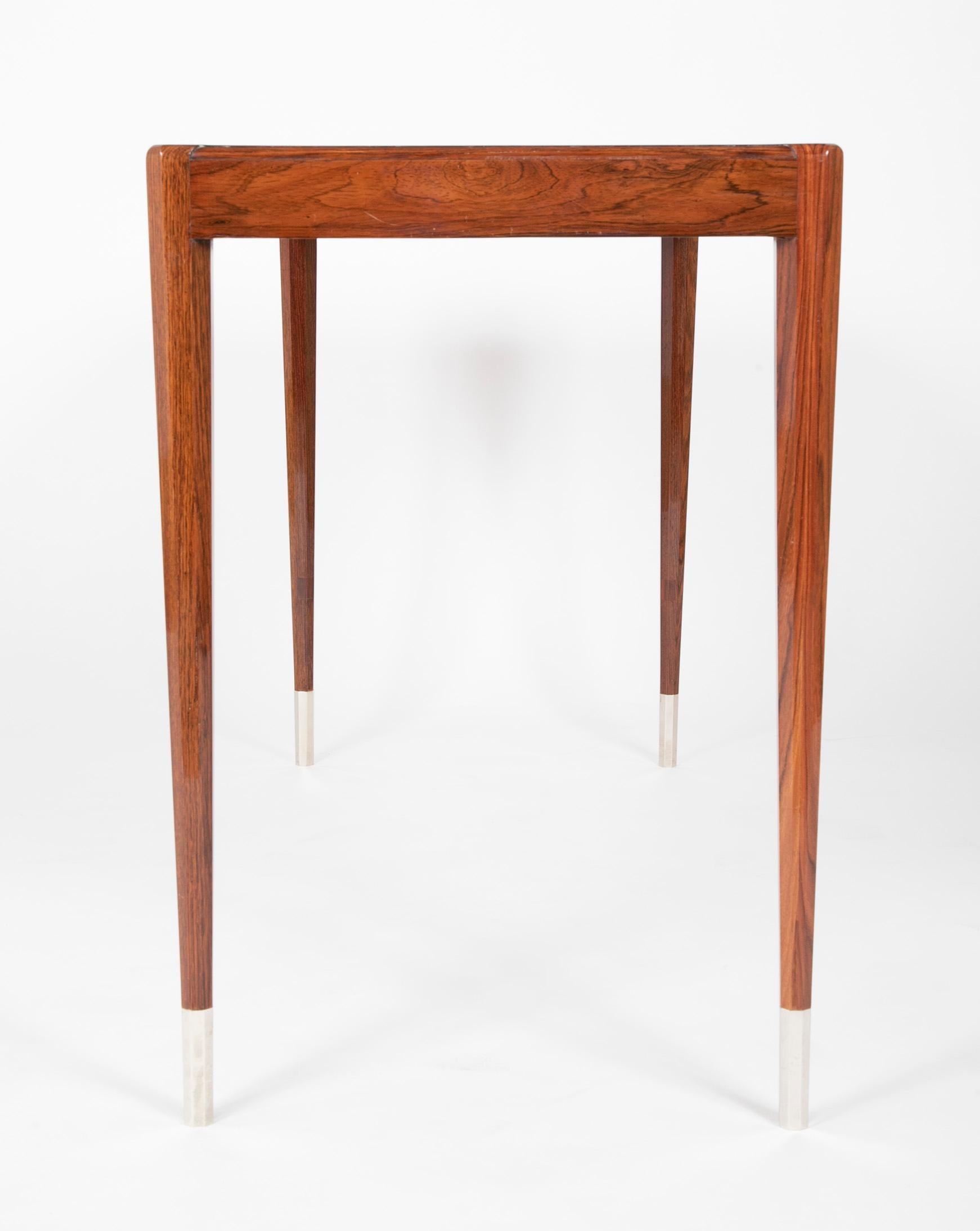 Custom Hall Table in Rosewood by Dominique France In Good Condition In Stamford, CT