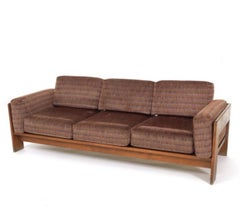 Custom Hand Crafted Bastiano Sofa in the Manner of Afra & Tobia Scarpa