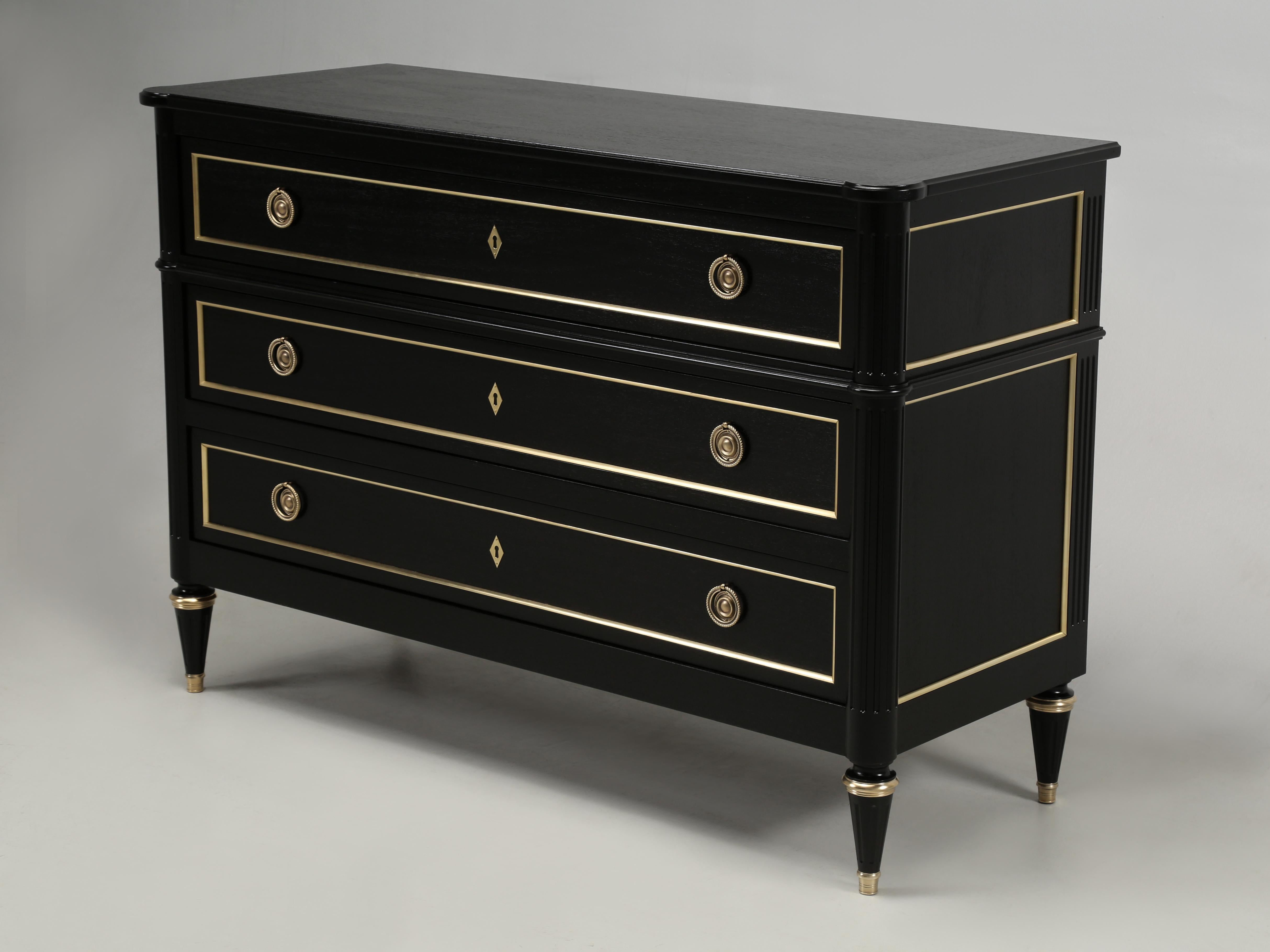 An Old Plank exclusive and part of our constantly expanding collection of Hand-Crated Furniture. Classic French Louis XVI Style Commode, Chest of Drawers or Dresser, pick your preference, for they all mean the same. Each Louis XVI Style Commode is