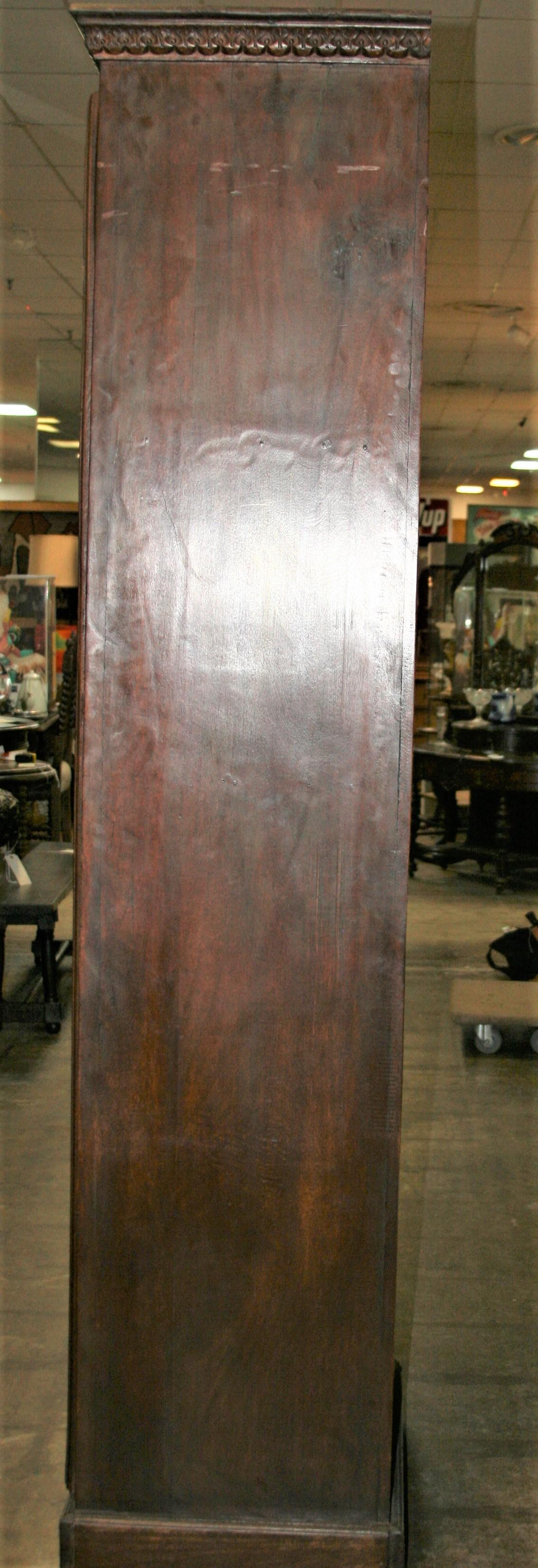 Custom Hand Crafted Teak Wood Cabinet Using a Door from 19th Century Mansion For Sale 5