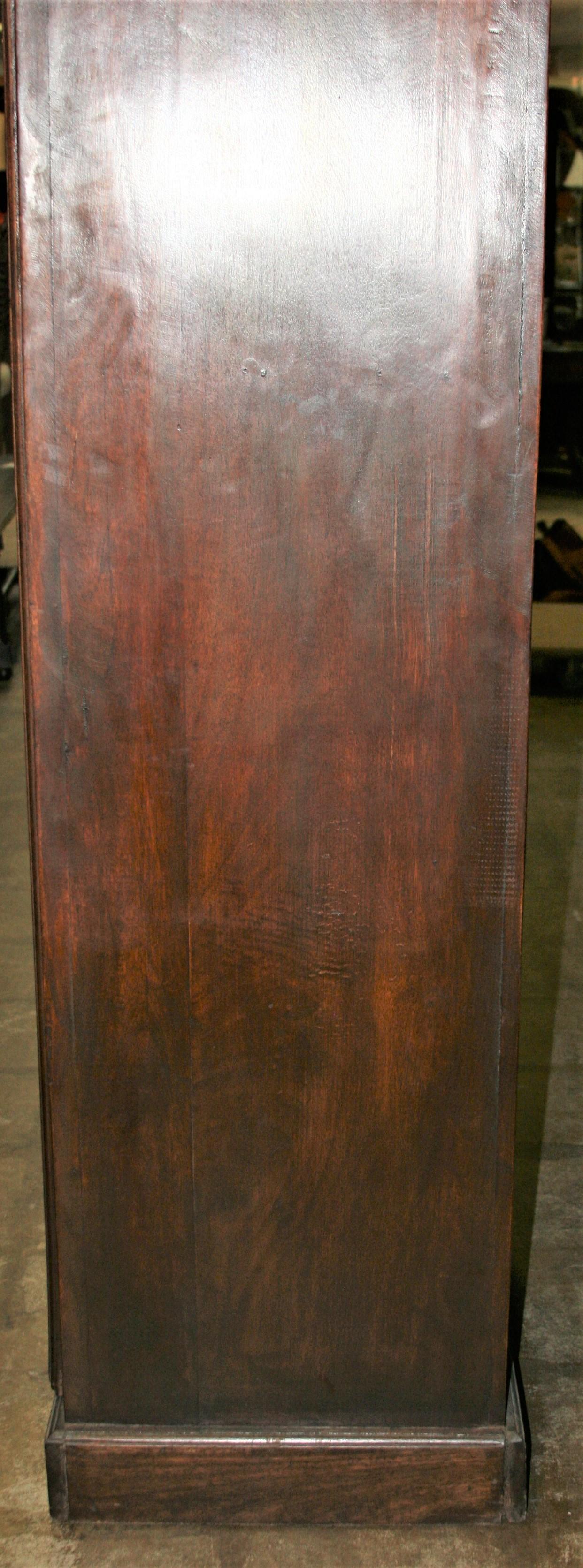 Custom Hand Crafted Teak Wood Cabinet Using a Door from 19th Century Mansion For Sale 6