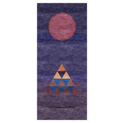 Vintage Custom Hand knotted Rug: “Conclusion" After Wassily Kandinsky