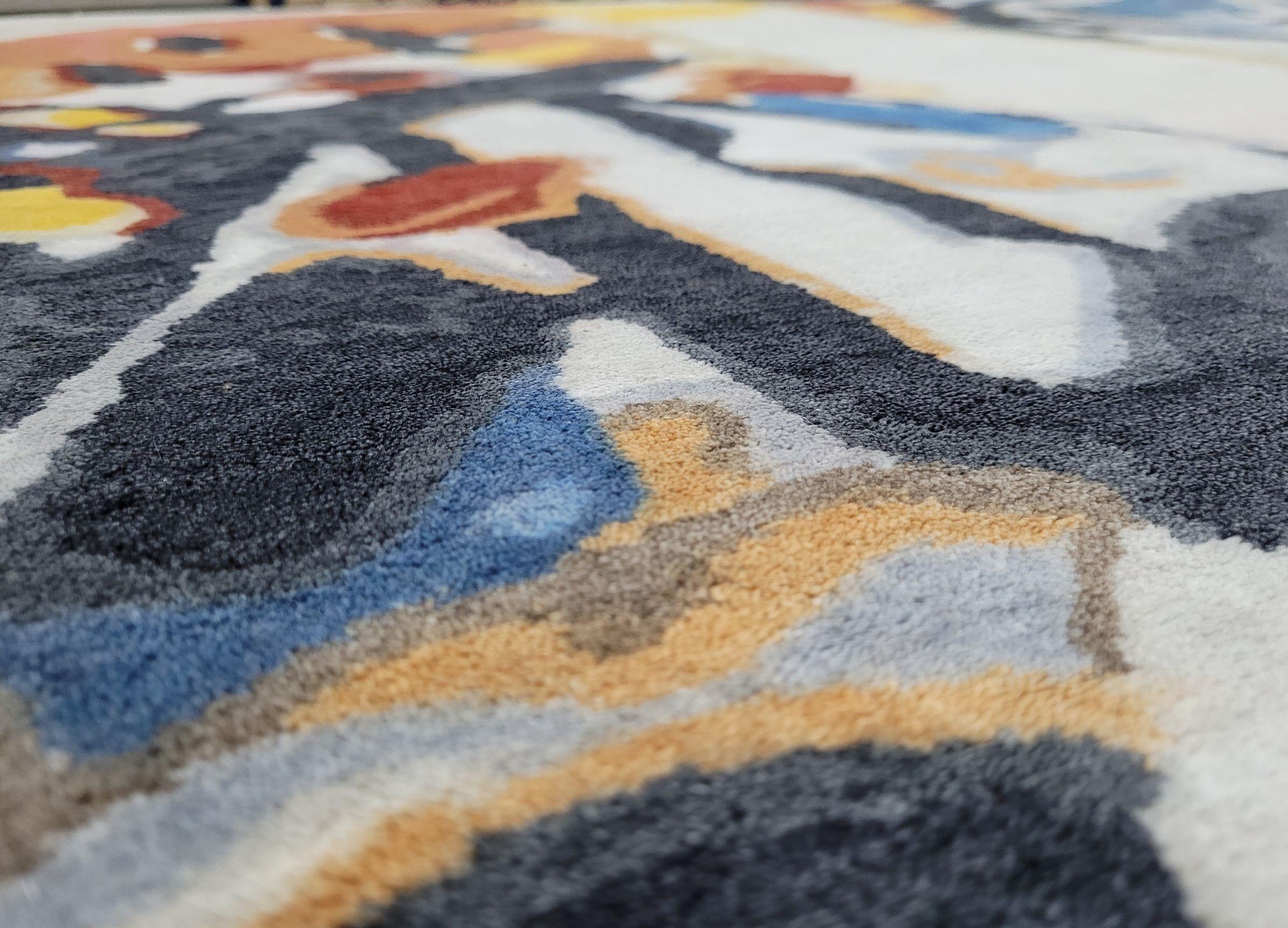 Maßgefertigter handgeknüpfter Teppich: Impression III (Konzert)“ nach Wassily Kandinsky im Zustand „Neu“ im Angebot in Munich, DE