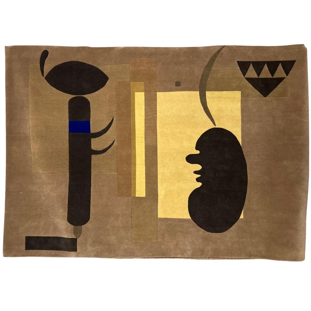 Bauhaus Custom Hand knotted Rug: “Gloomy Situation