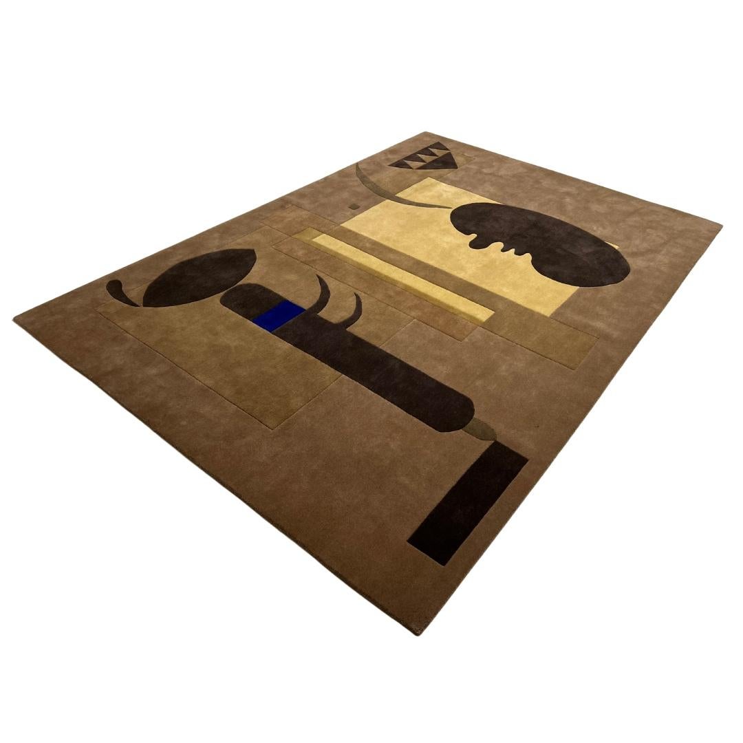 Custom Hand knotted Rug: “Gloomy Situation