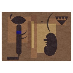 Maßgefertigter handgeknüpfter Teppich: Gloomy Situation“ nach Wassily Kandinsky