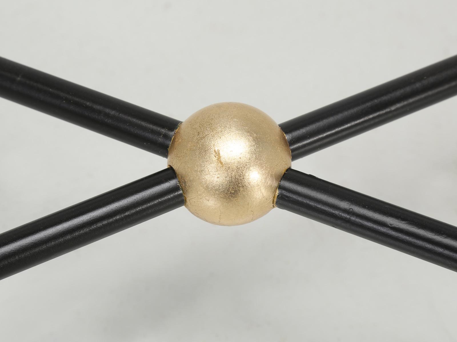 Brass Custom Hand-Made in Chicago Mid-Century Style Coffee Table in Any Size or Finish For Sale