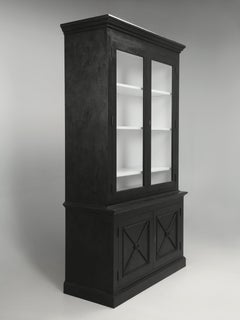 Custom Made Old Plank Directoire Style Bookcase in Stock Floor Model Reduced