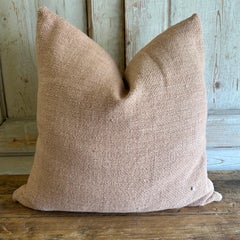 Custom Hand Made Patchwork Wool Pillow Includes Down Feather Insert