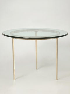 Custom Handmade Round Center Hall Table in Solid Bronze Available in Most Sizes