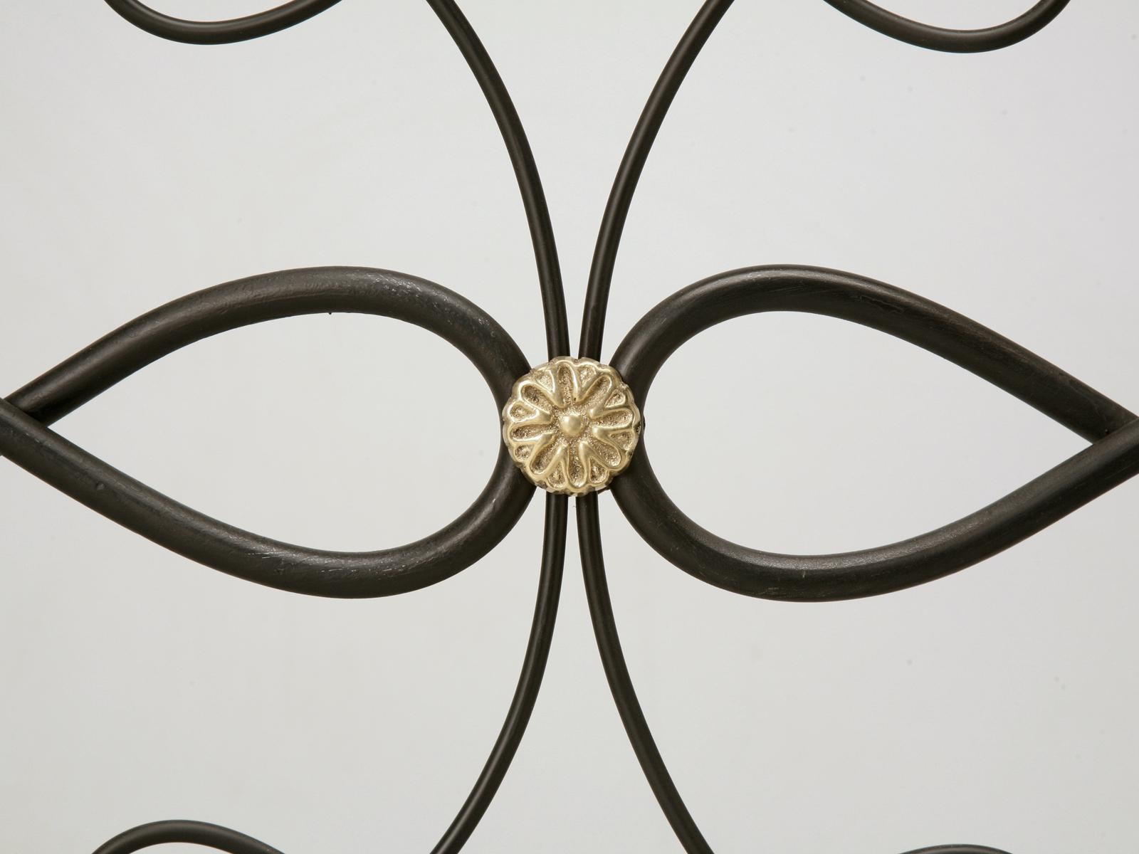 Custom Handmade Steel and Brass Fireplace Screen in any Dimension or Finish In New Condition For Sale In Chicago, IL