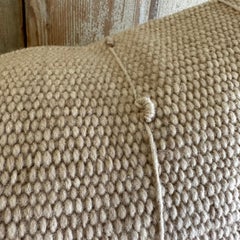 Custom Hand Made Almohada de lana con rayas Incluye inserto de pluma de plumón