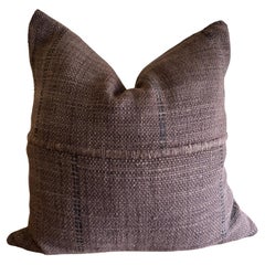 Custom Handmade Wool Pillow with Stripes Includes Down Feather Insert