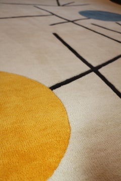 Tappeto personalizzato, dopo Sophie Taeuber-Arp "Rising Falling Flying". Lana