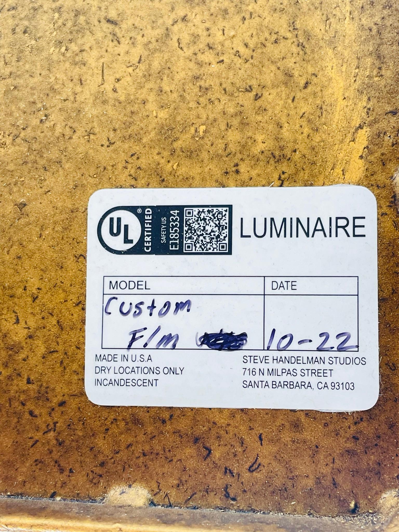 Lámpara de pared hecha a mano por Steve Handelman Studios, California, 2022 en venta 6