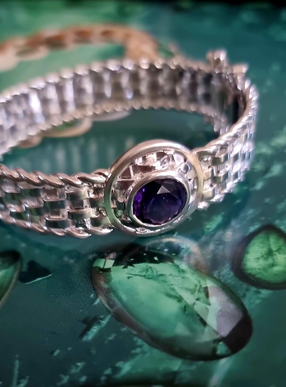 Femenino o masculino Pulsera Basotho hecha a mano en plata de ley en venta