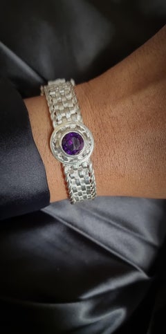 Custom Handmade Basotho Basket Bracelet Sterling Silver